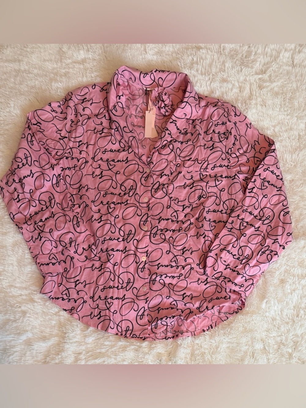 Victoria's Secret Sweet Dreams PJ Top & Scrunchie & Velvet Ruffle Sleep Shorts - Picture 3 of 13